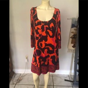 Diane Von Furstenberg Print Dress Size 8
